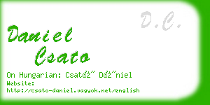 daniel csato business card